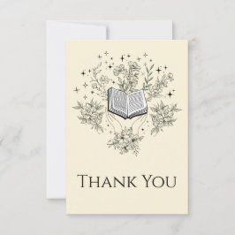 Cartão De Agradecimento Leitura de Livros