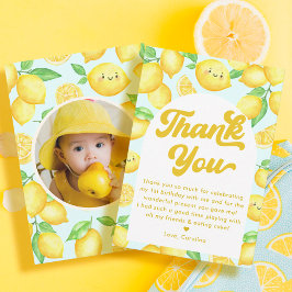 Cartão De Agradecimento Lemon Birthday