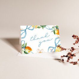 Cartão De Agradecimento Lemon & Bows Whimsical Boys Baby Shower