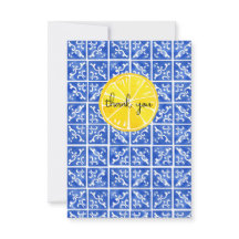 Cartão de agradecimento Lemon & Tile