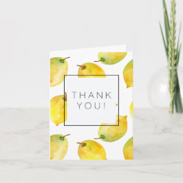 Cartão De Agradecimento Lemons Obrigado