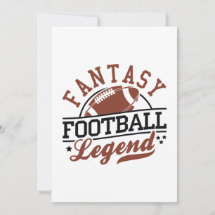 Cartão De Agradecimento Lenda do Futebol Fantasia