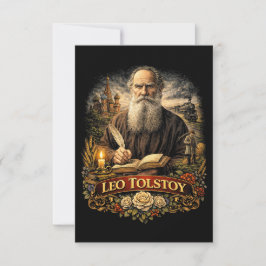 Cartão De Agradecimento Leo Tolstoy