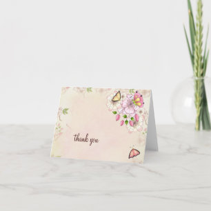 Cartão De Agradecimento LGC Garden Baby Shower Thank you