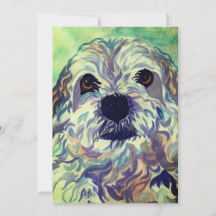Cartão De Agradecimento Lhasa Apso Watercolor
