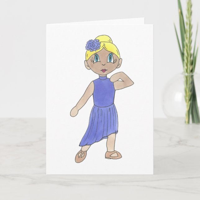 Cartão De Agradecimento Licenciado Dançarino Moderno Professor de Dança Co (Frente)