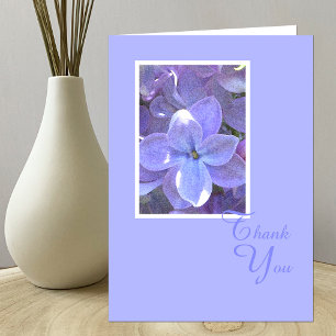 Cartão De Agradecimento Lilacs Sympathy or Death Thank You Card