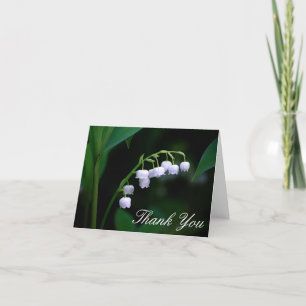 Cartão De Agradecimento Lily of the Valley Thank You Note Card Blank Insid