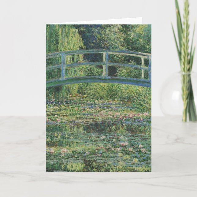 Cartão De Agradecimento Lily Pond, Painting Oil Landscape, Monet (Frente)