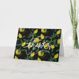 Cartão De Agradecimento Limão tropical