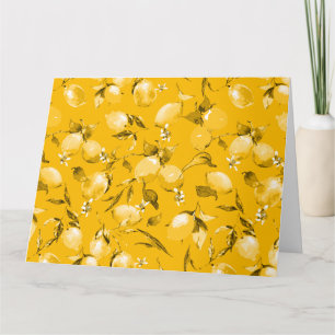 Cartão De Agradecimento Limões de aquarela 10