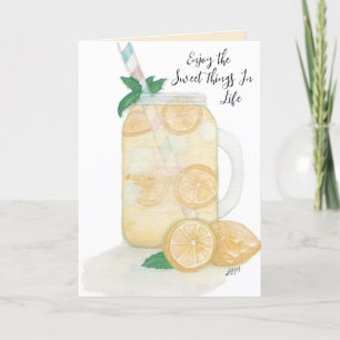 Cartão De Agradecimento Limonada doce