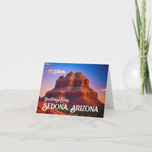 Cartão De Agradecimento Linda Arizona Sedona Red Rocks Arte Paisagista
