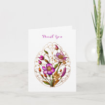 Linda janela de vitral floral