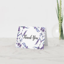 Linda Lilac Watercolor Elegant Summer Obrigado