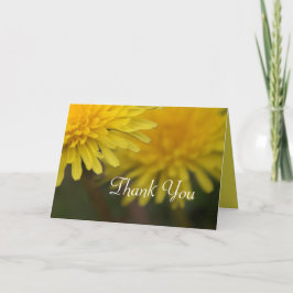 Cartão De Agradecimento Lindo favor de casamento de flor selvagem amarela