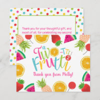 Lindos Frutas TWO-tti Frutti Aniversário de 2 anos