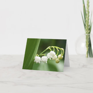 Cartão De Agradecimento Lírio do vale Notecards