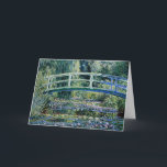 Cartão De Agradecimento "Lírios de Água e Ponte Japonesa"<br><div class="desc">Water Lily and Japan Bridge,  famosa pintura de arte por Claude Monet,  1899.</div>