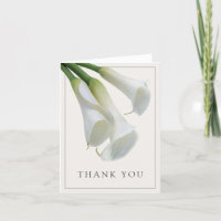 Lírios De Calla Branca Elegante Obrigado