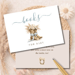 Cartão De Agradecimento Little Cowboy Baby Shower Books For Baby Card