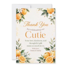 Cartão de Agradecimento Little Cutie de Aquarela d