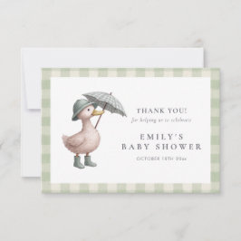 Cartão De Agradecimento Little Duckling Baby Shower Thank You Card