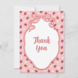 Cartão De Agradecimento Little Lady on the Way Flat Thank You Card