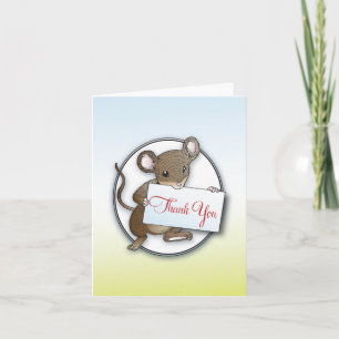 Cartão De Agradecimento Little Mouse Thank You Card