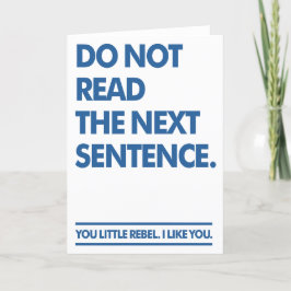Cartão De Agradecimento Little Rebel