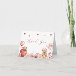 Cartão De Agradecimento Little Sweetheart Baby Shower Thank You Card