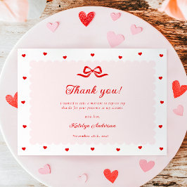 Cartão De Agradecimento Little Sweetheart Baby Shower Thank You Card
