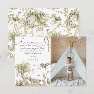 Cartão De Agradecimento Livro de Histórias Floresta Campestre Foto de