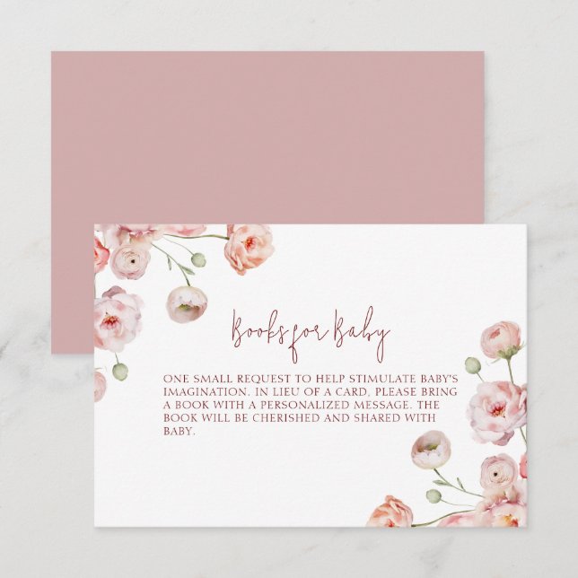 Cartão De Agradecimento Livros de Pastel lindos para o bebê (Frente/Verso)