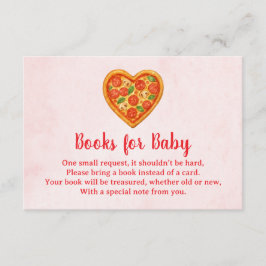 Cartão De Agradecimento Livros de Pizza em Forma de Coração para Bebê Cart