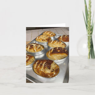 Cartão De Agradecimento Loaves de pão cozidas
