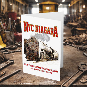 Cartão De Agradecimento Locomotiva Histórica de NYC Niagara