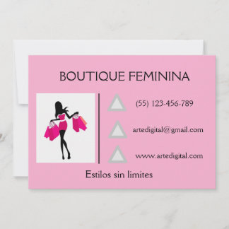 CARTÃO DE AGRADECIMENTO LOGO DE ROPA