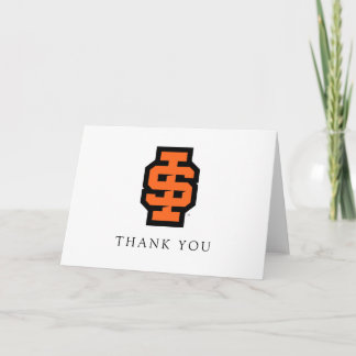 Cartão De Agradecimento Logotipo Bold Bengals da Universidade Estadual de
