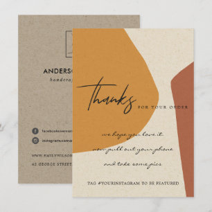 CARTÃO DE AGRADECIMENTO LOGOTIPO DE NEGÓCIOS DA ABSTRATO CORPORATIVA DO K