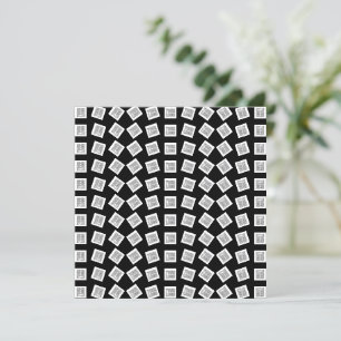 Cartão De Agradecimento Logotipo ou padrão de imagem exclusivo Preto (ed