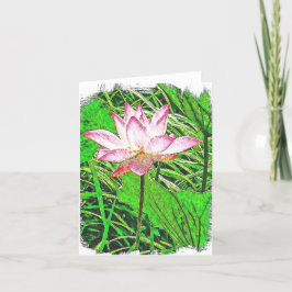 Cartão De Agradecimento Lotus Notecard