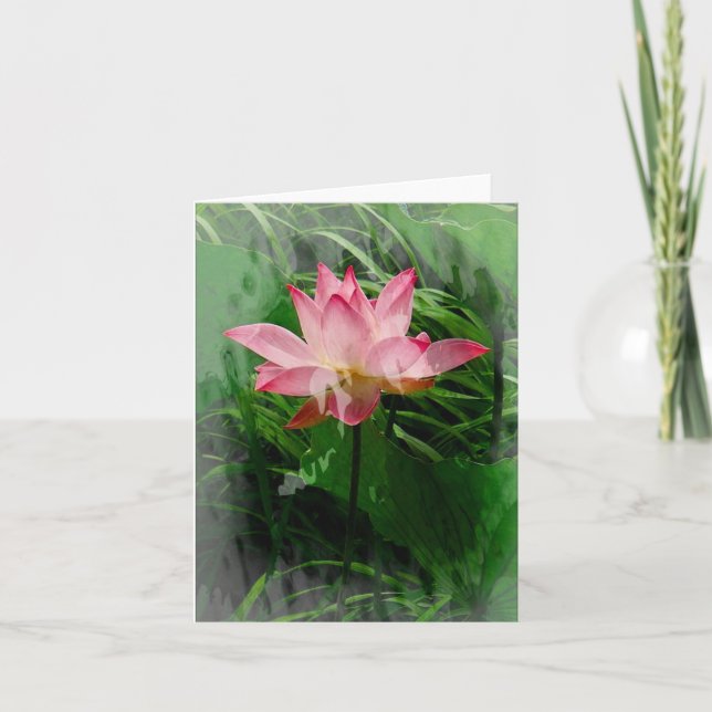 Cartão De Agradecimento Lotus Notecard (Frente)