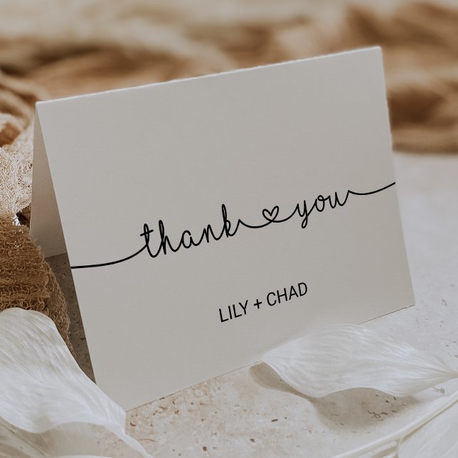 Cartão de agradecimento Love Hearts (Criador carregado)