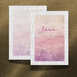 Cartão De Agradecimento 'Love' Heather & Dusk Graduation Gift Insert Card