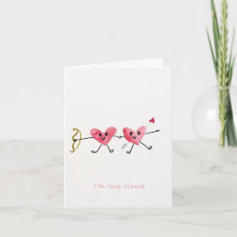 Cartão De Agradecimento Love Struck Valentine's Day Card