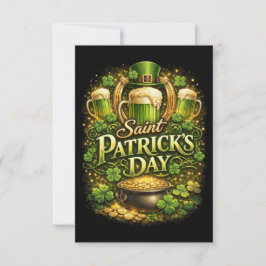 Cartão De Agradecimento Luck of the Emerald Isle