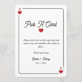 Cartão De Agradecimento Lucky in Love Grab a Card Display card