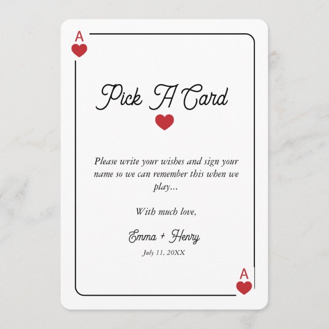 Cartão De Agradecimento Lucky in Love Grab a Card Display card (Frente)