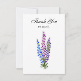 Cartão De Agradecimento Lupine Note Card